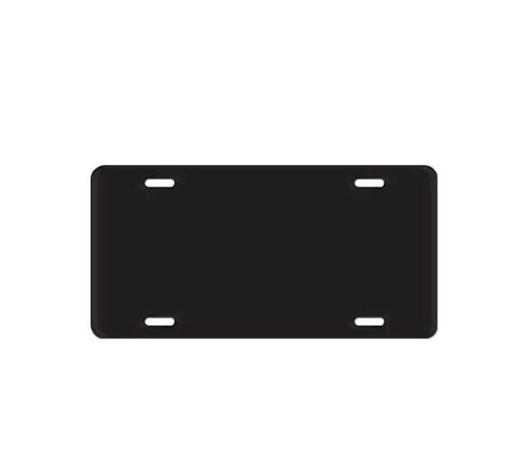 Car license plate cover cap, rear trunk blank, matte black, suitable for Saab for Smart