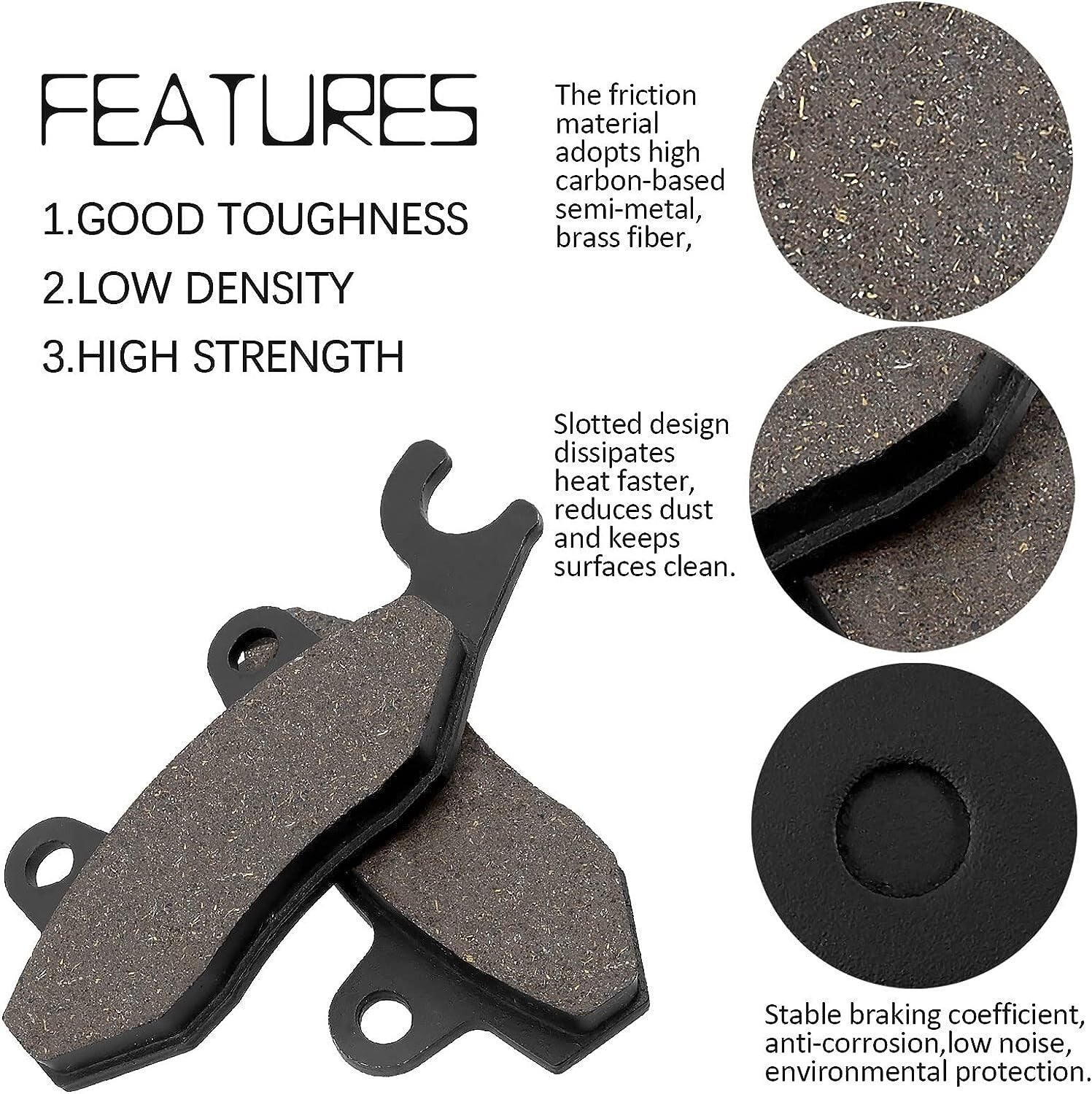 Front and Rear Brake Pads for SUZUKI AN400 AN 400 Burgman Skyware 400 2007 2008