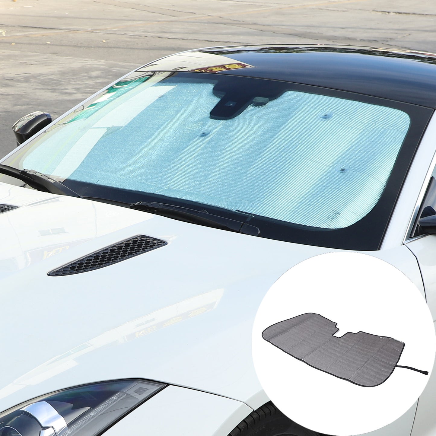 ABS smoked black front fog light cover trim for Toyota FJ Cruiser 2007-2014