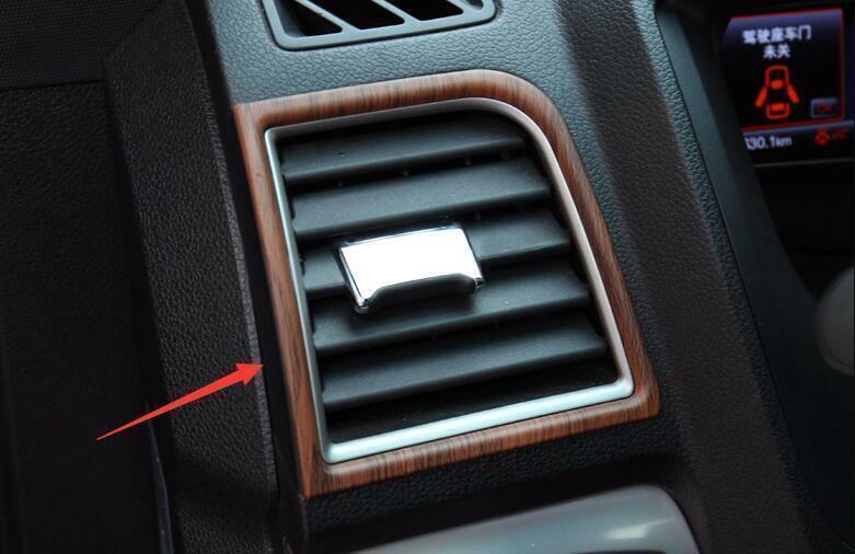for Ford Explorer 2011-2019 Wood Grain Steel Left And Right Air Outlet Vent Trim