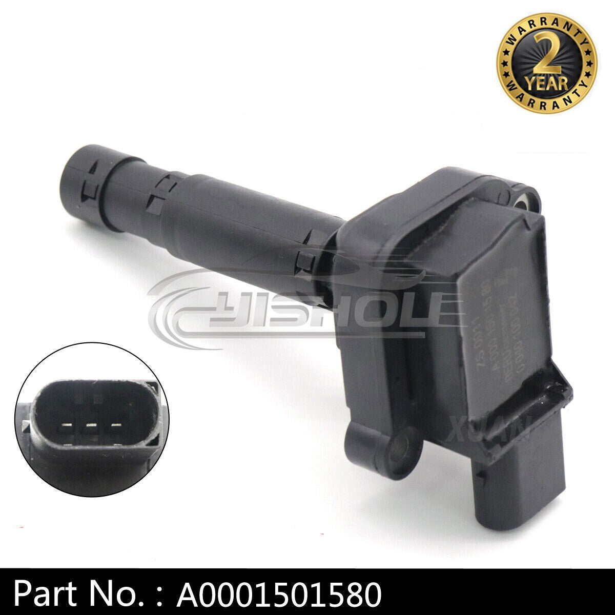 The new A0001501580 ignition coil is suitable for Mercedes-Benz C230 Kompressor 1.8L L4 UF555.