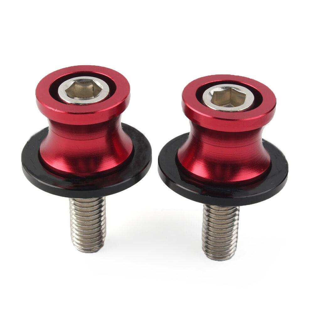 CNC Schwingenspulen Slider Stand Schrauben 10MM f¨¹r for KAWASAKI ZX6R 1998-2011 Rot