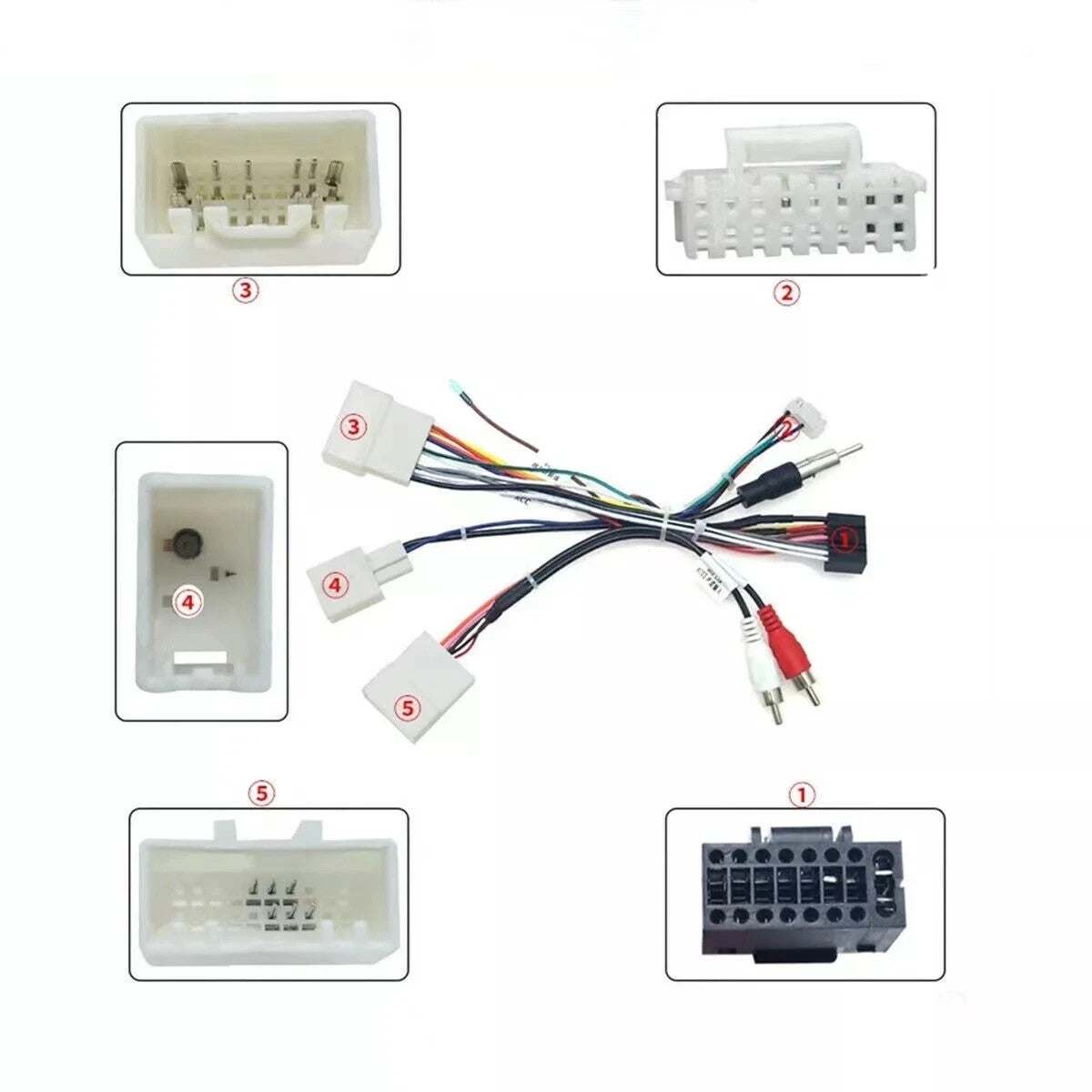 Car 16Pin Stereo Radio Wire Harness Cable AdapterCanbus for Toyota Prado for Lexus