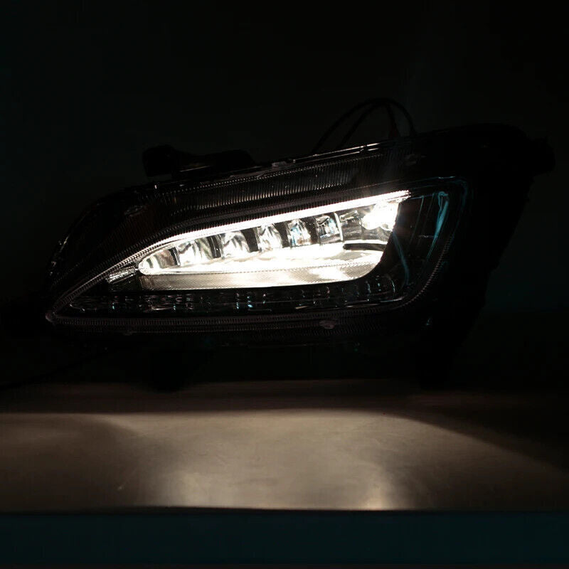 1. Dual daytime running lights and LED fog lights suitable for Hyundai for Tucson 2016-2018.
