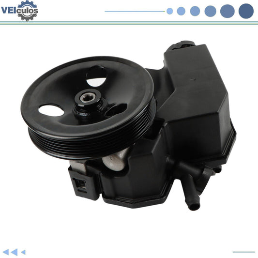 Power Steering Pump w/ Pulley  Reservoir for Dodge for Ram 1500 2004-2006 V10 8.3L