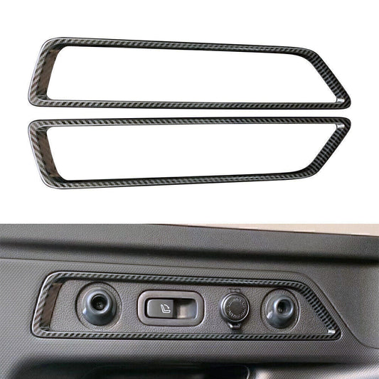 Carbon Fiber Rear Trunk Switch Button Cover Trim Fit for Subaru Forester SK 19 20