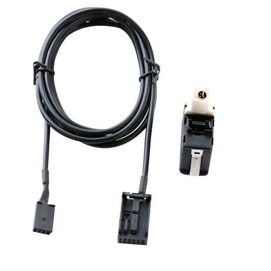 For NAVIGATION AUX Interface AUX USB Dash Audio 12Pin Cable for BMW E39 E53 X5