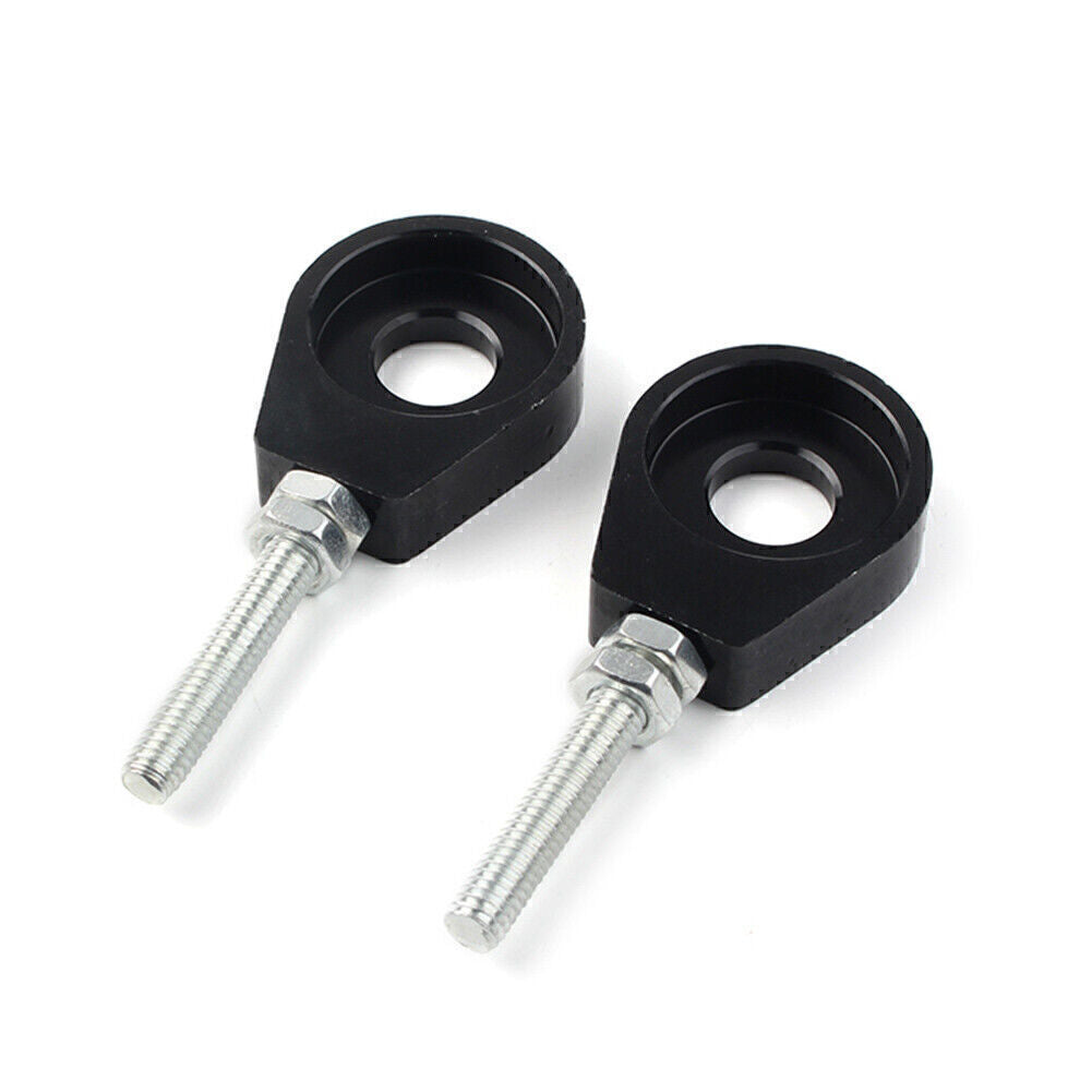 For Pit Quad Dirt Bike ATV CRF50 2x Black 12mm Chain Adjuster Block Tensioner