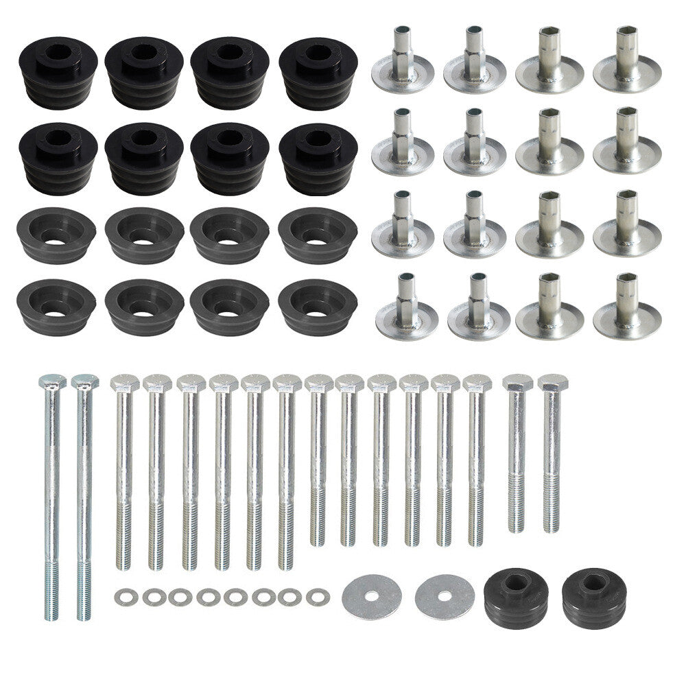 Body Cab Mount Bushing Kit For 2008-2016 for Ford F250 F350 Super Duty 2WD 4WD Black