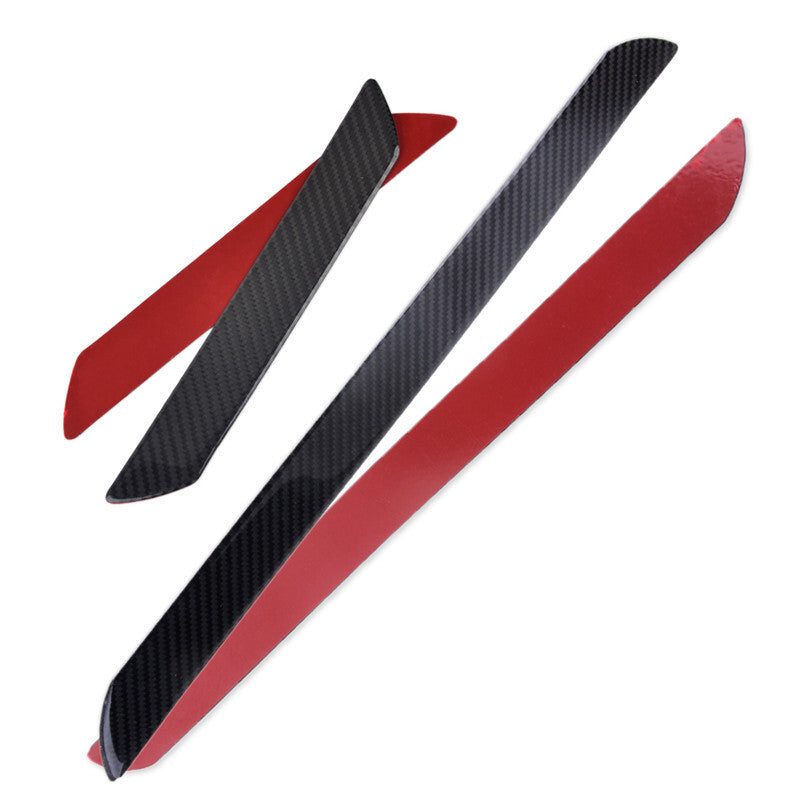 4x Car Carbon Fiber Door Step Sill Anti Scratch Cover Scuff Plates Welcome Pad