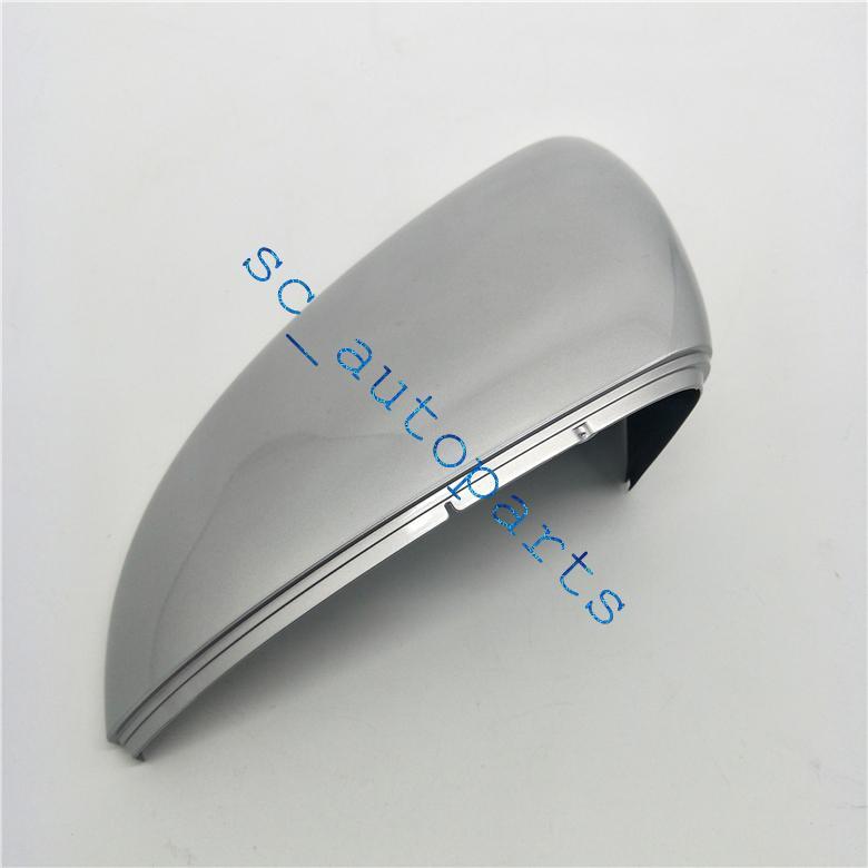Replacement left-side mirror cap for Volkswagen for Golf 2015-2021 silver clubs.