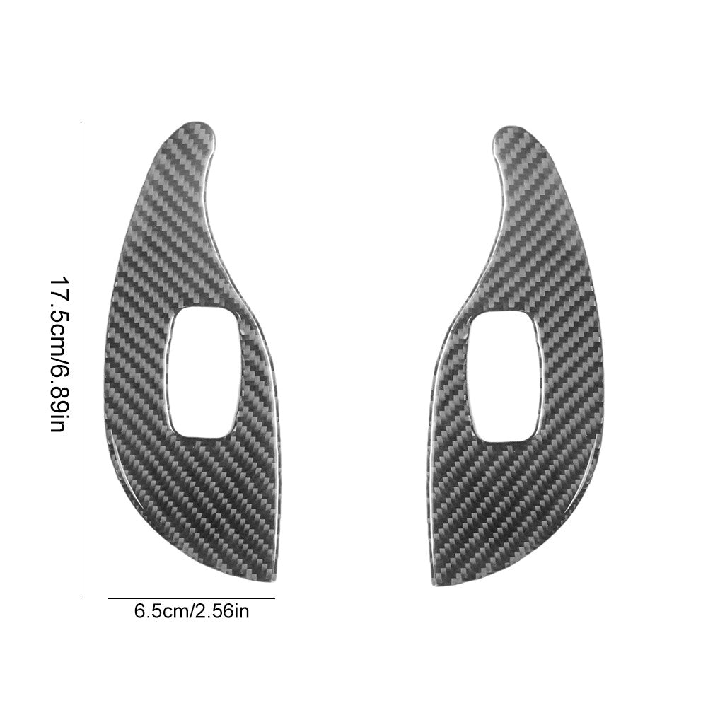 Rear Carbon Fiber Rear Window Control Cover Trim for Volkswagen for Passat 2006-2011