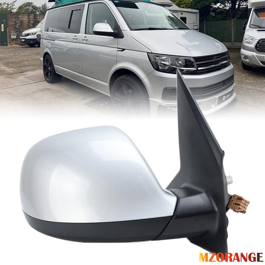 for VW T6 Transporter 2015-2024 Right Wing Mirror Mirror Heated Silver
