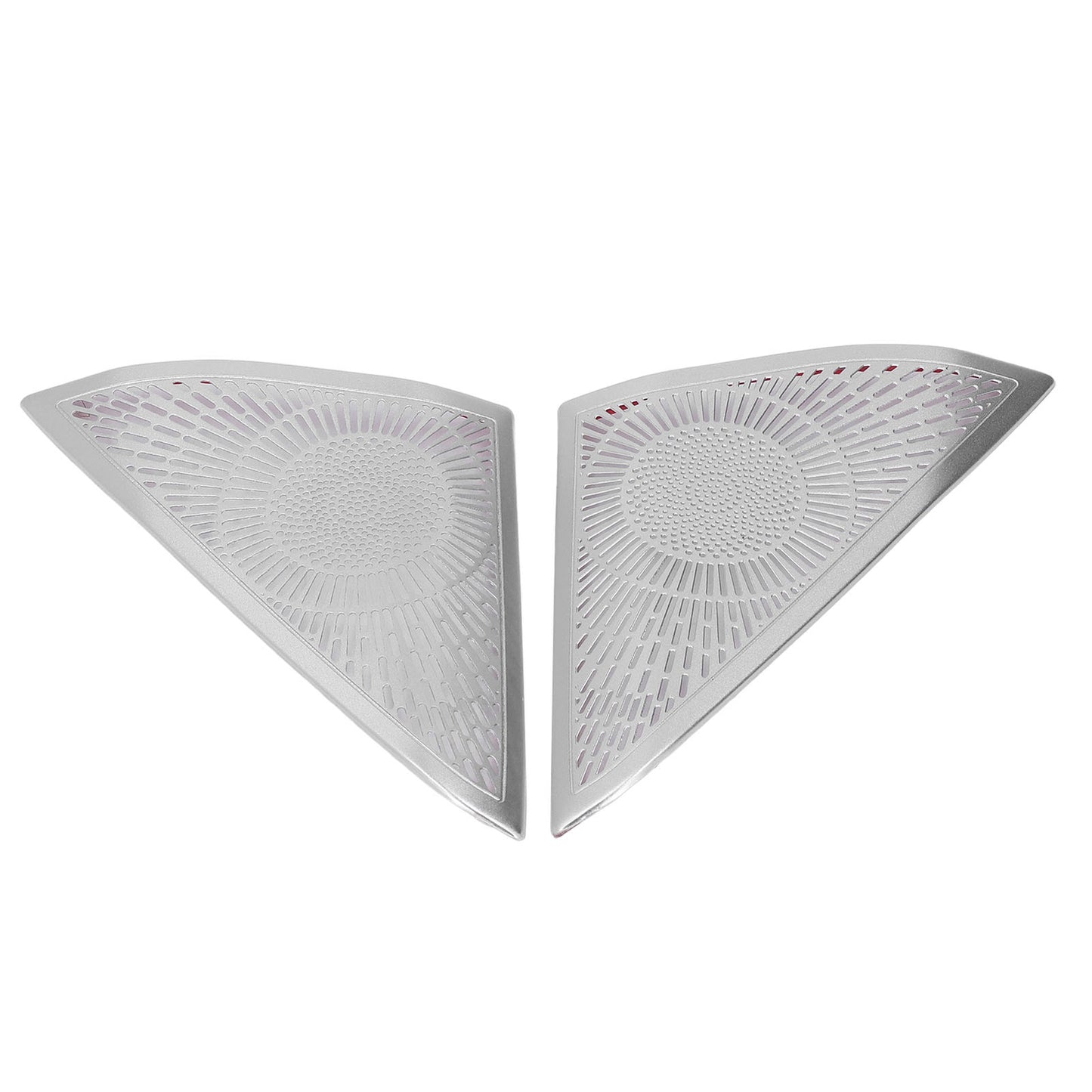 New 2Pcs New Door Speaker Cover Trim Stickers Aluminium Alloy Part for Benz E