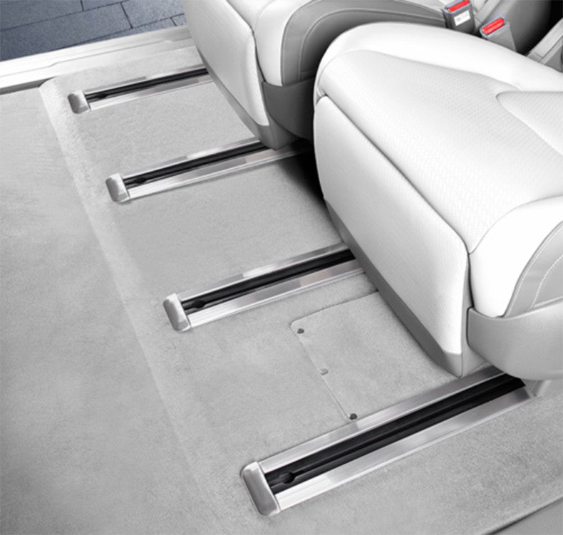 for Kia Carnival 22-24 Silver Steel for Seat Adjust Sliding Rail Guard Cover Trim 8X