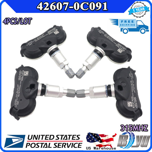 The new 42607-0C091 TPMS tire pressure sensor is suitable for Toyota Sequoia Tundra 2018-2020 4P