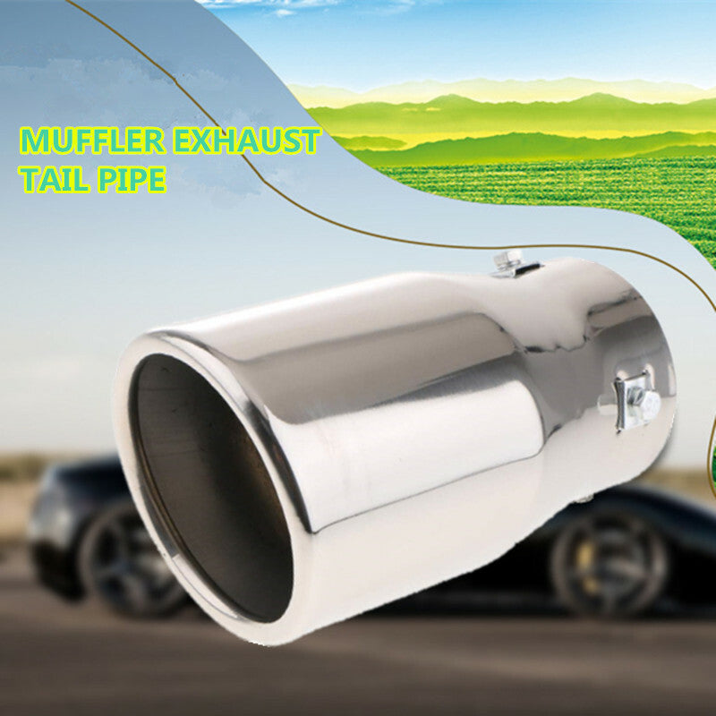 Car Modified Stainless Steel 76mm Exhaust Muffle Silencer Tail Pipe Tip Throat
