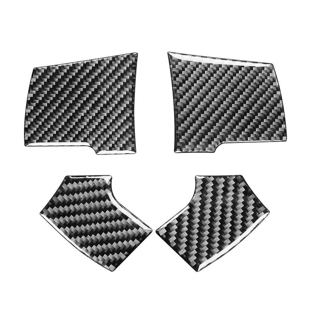 Interior Inner Steering Wheel Cover Trim Fit for Ford F-150 2004-08 Carbon Fiber