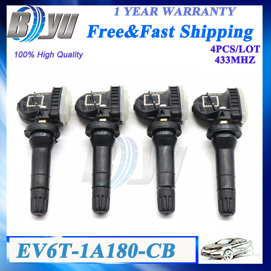 4x EV6T-1A180-CB Tire Pressure Monitor Sensor TPMS 433MHz for Ford Focus Ranger