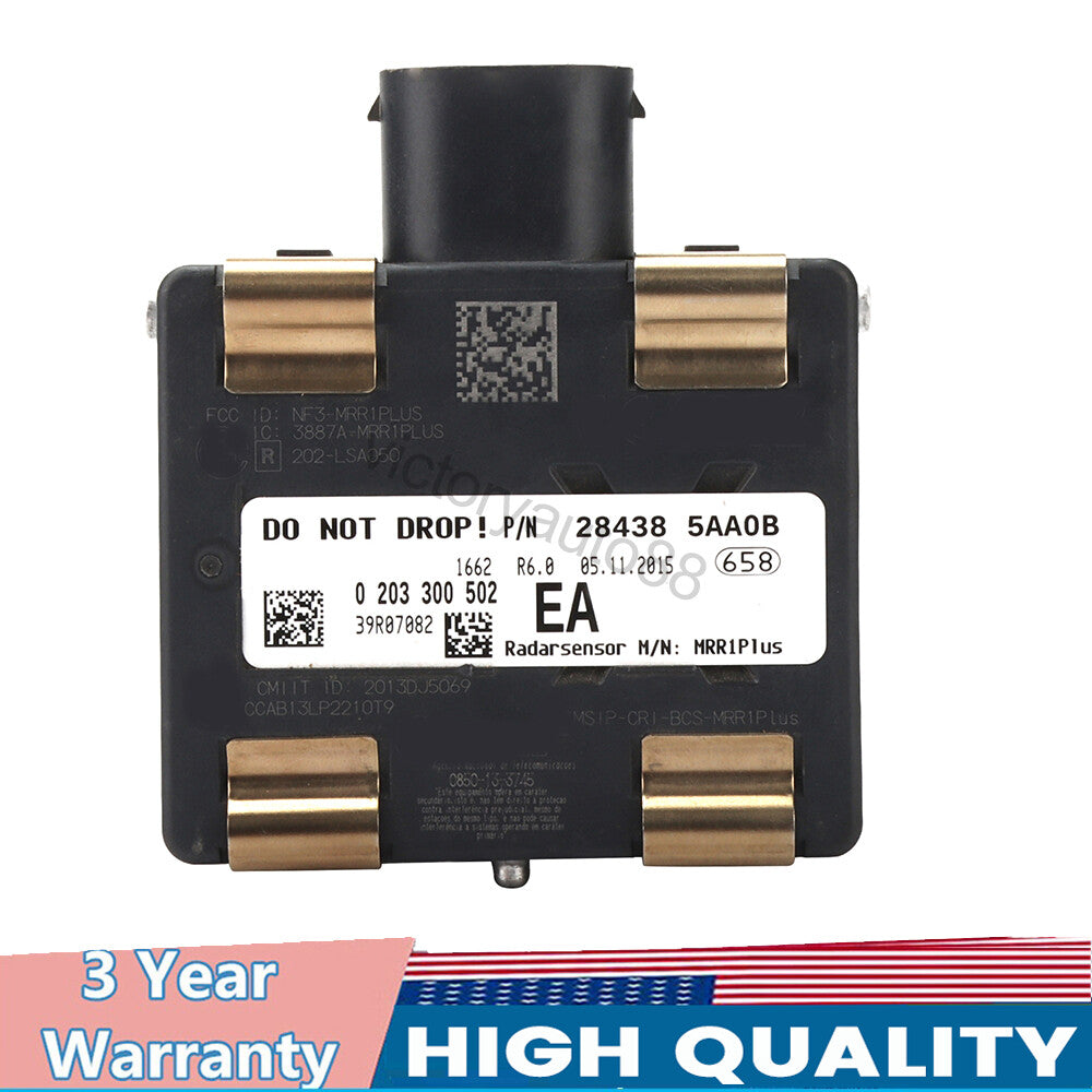 28438-5AA0A is a cruise control distance sensor for Nissan Murano 2.5L and 3.5L models manufactured between 2015 and 2017.