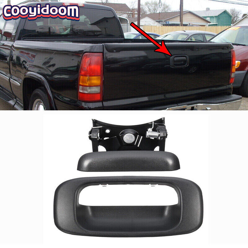 Rear Latch Tail Gate Tailgate Handle Bezel Trim For 99-07 Silverado for GMC for Sierra