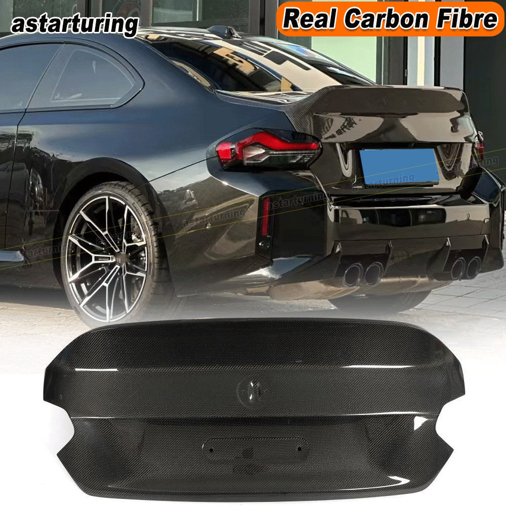 for BMW 2 Series G87 M2 Coupe 2023-24 Real Carbon Rear Trunk Boot Lid Cover Trim