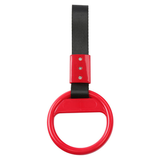 Ring Train Bus Handle Hand Strap Drift Charm Tools Black belt + red