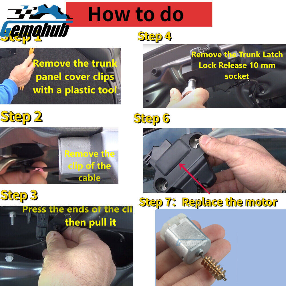Power Trunk Lock Latch motor For 2007-2013 for BMW 3 Series E92 M3