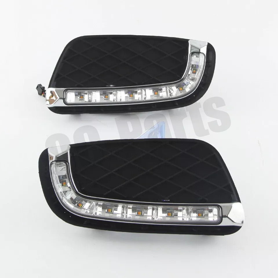 A pair of replacement fog lights for Mercedes-Benz for Smart Fortwo 20-11 LED DRL daytime running lights