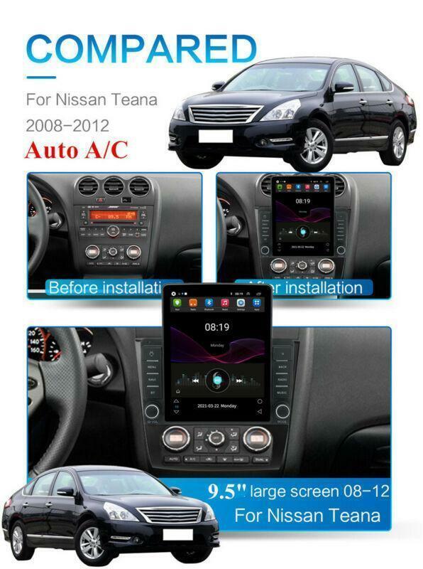 For 2008-12 for Nissan Altima Teana Android 10.1 Radio Navi 9.5 Stereo Head Unit FM