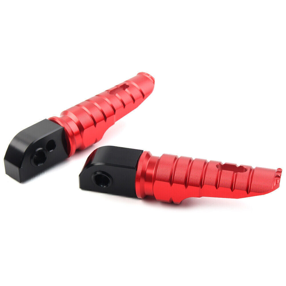 For Street Scrambler 900 T100 T120 Red 1 Pair Rear Footrests Foot Peg