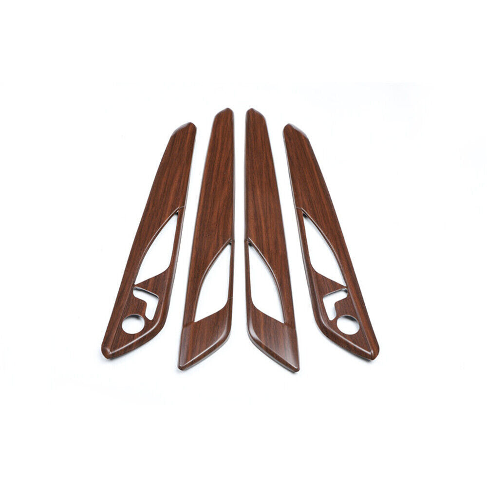 Interior Door Armrest Panel Trim 4PCS Fit for Cadillac CT6 2016-2020 Wood Grain