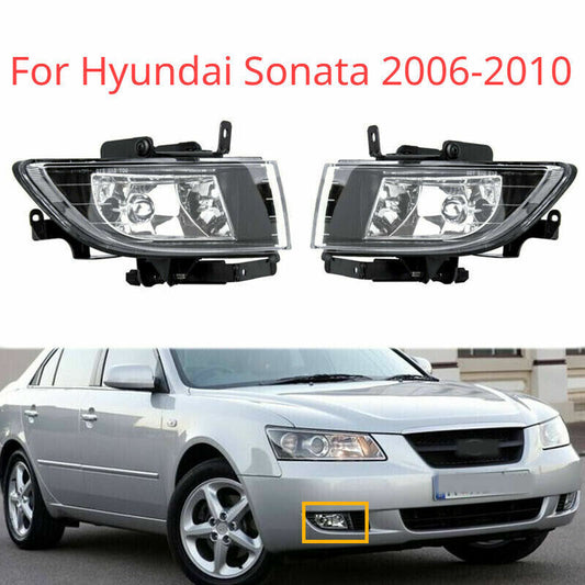 Pair Front Fog Light Driving Lamp Left Right Fit for Hyundai Sonata 2006-2010