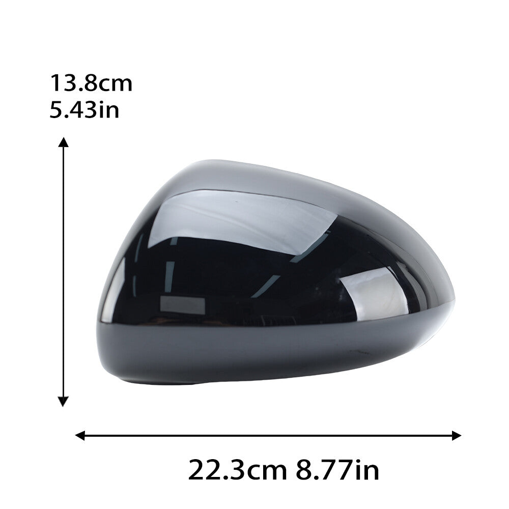 2¡Á F¨¹r for Vauxhall for Opel for Corsa D 06-14 Au?enspiegel Spiegelkappen Abdeckung Schwarz