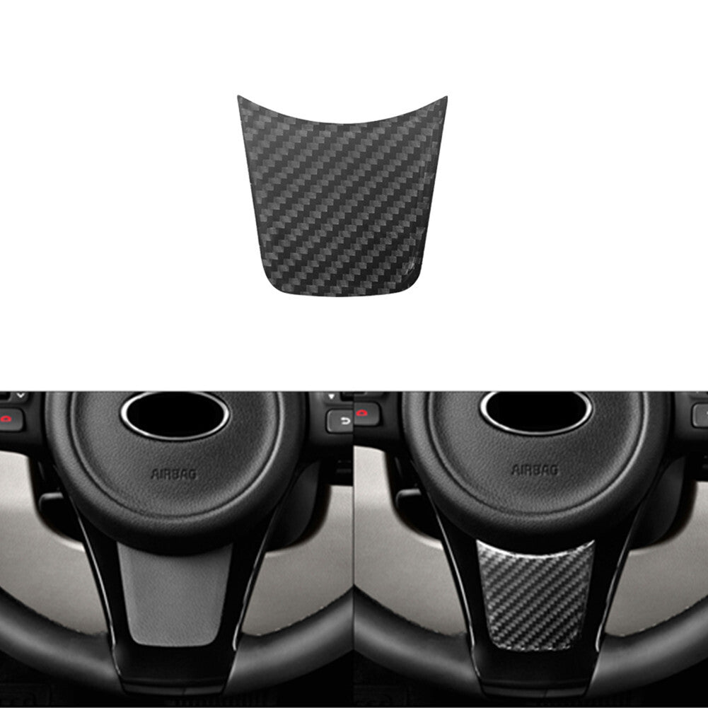 Carbon Fiber Interior Steering Wheel Chin Cover Trim for KIA Sedona 2015-2016