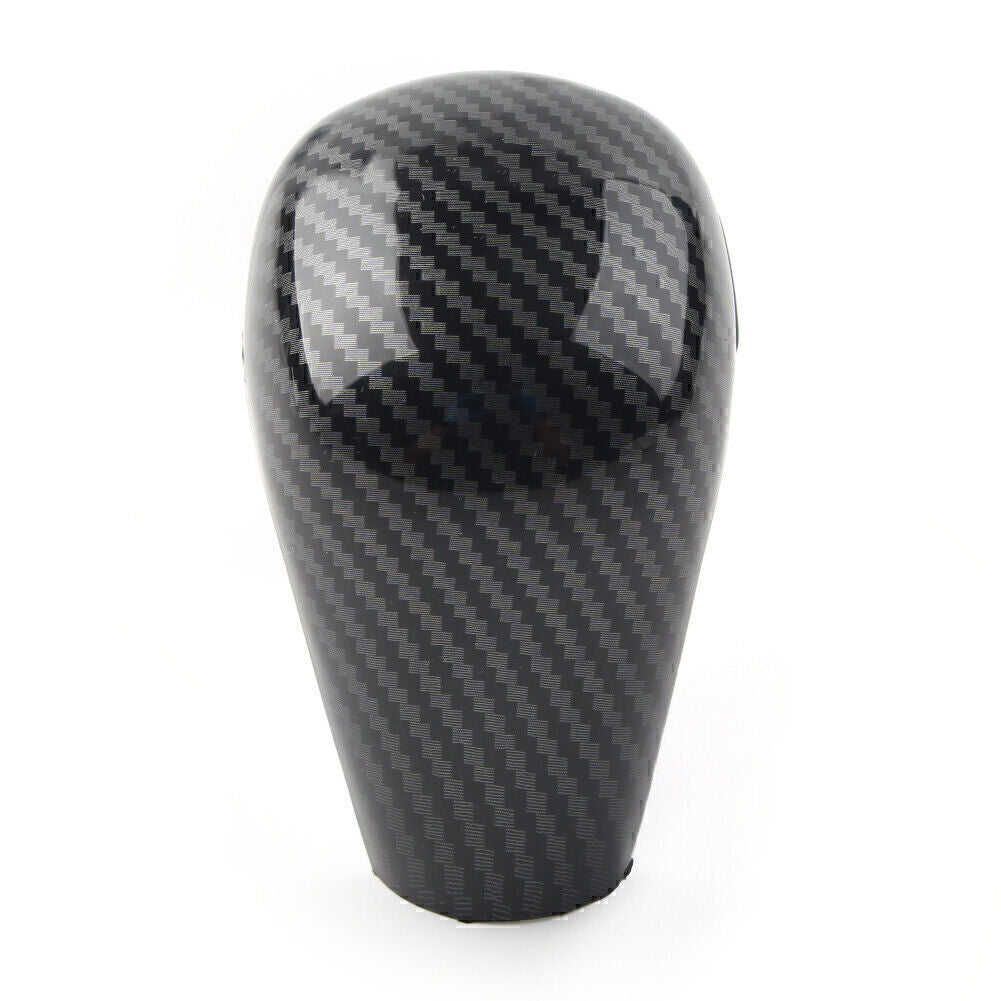 Carbon Fiber Style Console Gear Shift Knob Cover Trim Fit for Mazda 3 Axela 2020-21