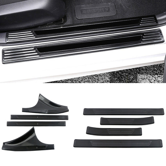 for Honda for Civic 2022-2023 Black Car Door Sill Cover Scuff Plate Protectors trim