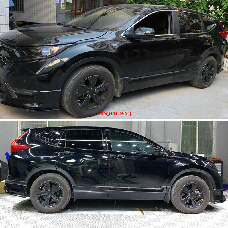 for Honda CRV CR-V 17-22 Black ABS Body Side Overlay Molding Strip Trim Cover 6x