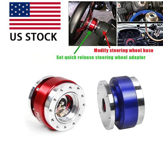 Car Steering Wheel Universal Ball Quick Release Hub Adapter Snap Off Kit