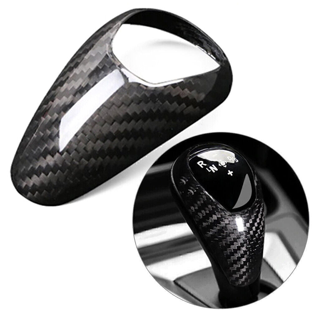 Carbon Fiber Interior Car Gear Shift Knob Cover Trim Decoration for BMW M3 M5