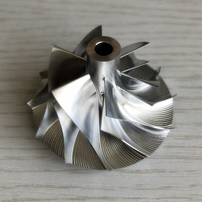 RHFV4 6+6 insert 35.62/51.00 mm milling/aluminum 2618/billet compressor wheel