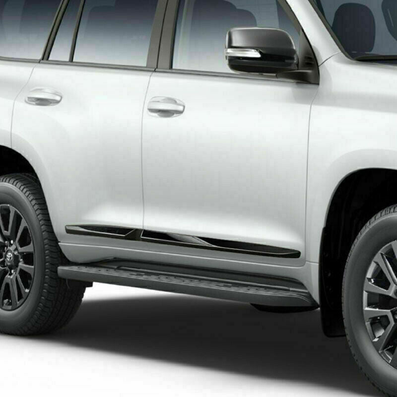 for Toyota Prado FJ150 2010-21 Black Body Side Door Molding Cover Decor Trim 4P