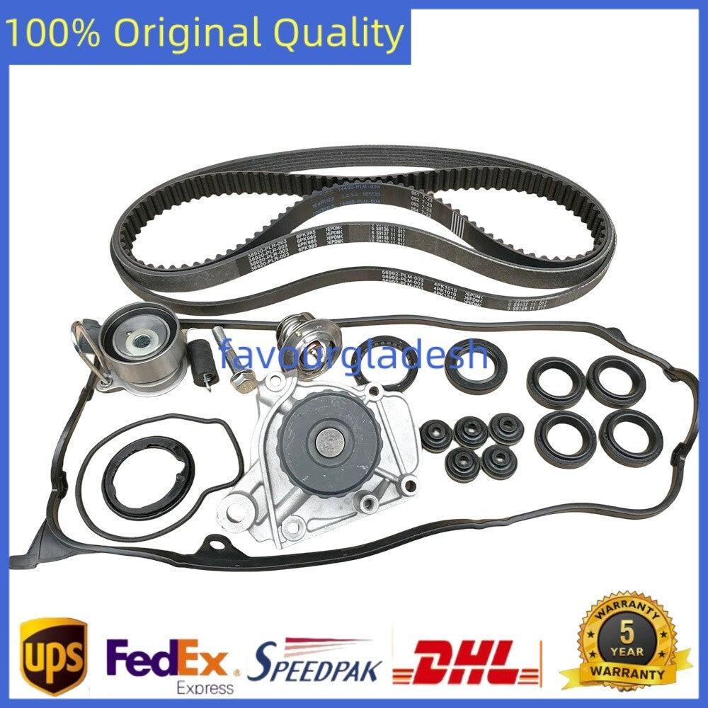 Timing Belt Kit Water Pump Valve Cover for Honda for Civic 1.7L 01-05 19200-PLM-A01