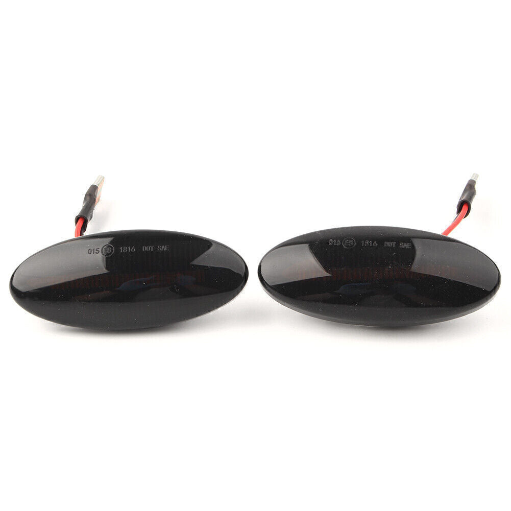 Dynamic LED Sequential Side Marker Light Black Fit for Opel Vectra B 1995-2002 Pair