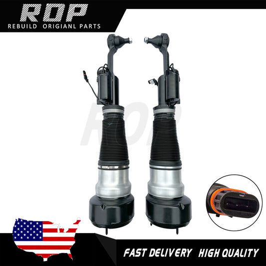 Pair Front LeftRight Air Suspension Shock for Mercedes S-Class W216 W221 4MATIC