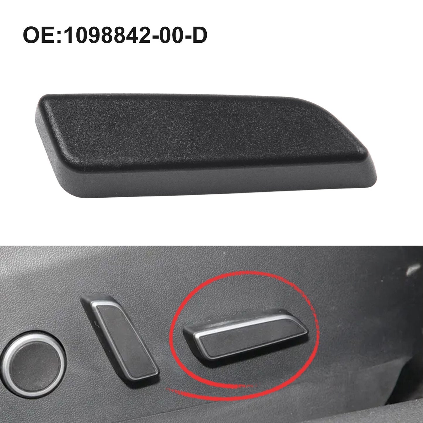 for Tesla For Model 3 2017-2020 for Co -pilot Side Seats Cushion Button 1098842-00-D