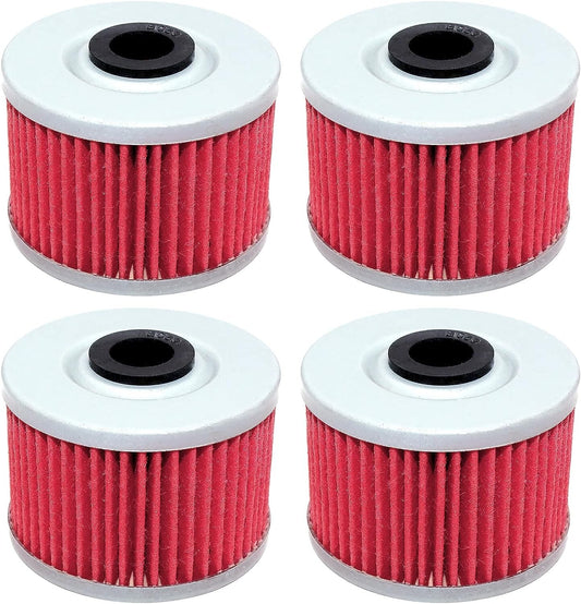 4 Pack Motorcycle Oil Filter for Kawasaki KLX 125 KLX125 D-Tracker 2010 2011
