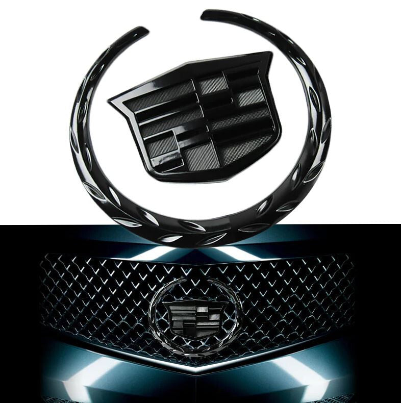 for Audi TTRS TTS TT Badge Ring Sticker Cover Front Cap Badge Gloss Black 2016+
