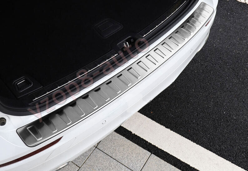for Volvo XC60 2018-23 Steel Silver Outer Rear Bumper Sill Plate Protector Guard