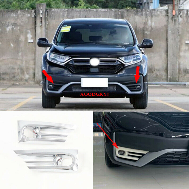 for Honda CRV CR-V 2020-2022 Car Front Fog Light Lamp Frame Moulding Cover Trim